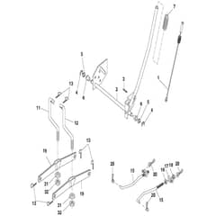 McCulloch M13597 - 96011023502 - 2010-07 - Mower Lift - Deck Lift Parts Diagram