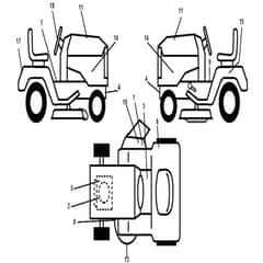 McCulloch M13597 - 96011023802 - 2010-03 - Decals Parts Diagram