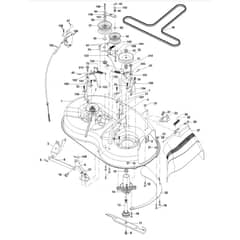 McCulloch M13597 - 96011023802 - 2010-03 - Mower Deck - Cutting Deck Parts Diagram