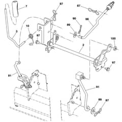 McCulloch M13597H - 96041000901 - 2009-01 - Mower Lift - Deck Lift Parts Diagram