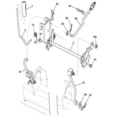 McCulloch M13597H - 96041000902 - 2009-01 - Mower Lift - Deck Lift Parts Diagram