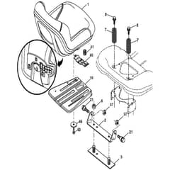 McCulloch M13597H - 96041000903 - 2010-03 - Seat Parts Diagram