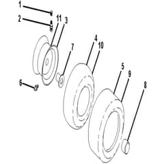 McCulloch M13597H - 96041000903 - 2010-03 - Wheels and Tyres Parts Diagram