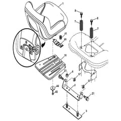 McCulloch M13597H - 96041000904 - 2010-03 - Seat Parts Diagram