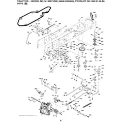 McCulloch M13597HRB - 96061028900 - 2010-01 - Drive Parts Diagram