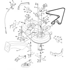 McCulloch M13597HRB - 96061028901 - 2010-04 - Mower Deck - Cutting Deck Parts Diagram