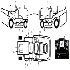 McCulloch M13597HRB - 96061029200 - 2010-07 - Decals Parts Diagram