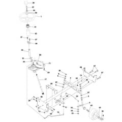 McCulloch M13597HRB - 96061029200 - 2010-07 - Steering Parts Diagram