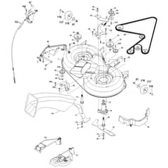 McCulloch M13597RB - 96061028800 - 2010-08 - Mower Deck - Cutting Deck Parts Diagram