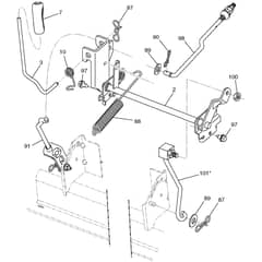 McCulloch M145107H - 96041027000 - 2011-09 - Mower Lift - Deck Lift Parts Diagram