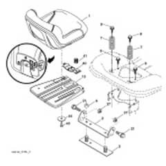 McCulloch M14538H - 96041031401 - 2013-06 - Seat Parts Diagram