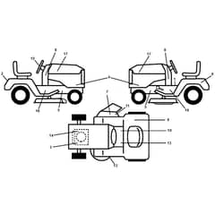 McCulloch M14597 - 96041021800 - 2010-09 - Decals Parts Diagram