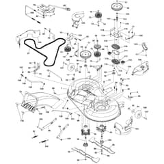McCulloch M14597HRB - 96051003800 - 2012-01 - Mower Deck - Cutting Deck Parts Diagram