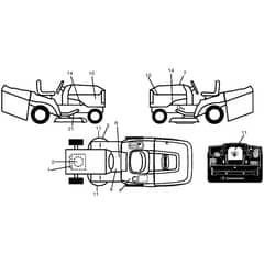 McCulloch M14597TC - 96051006200 - 2012-11 - Decals Parts Diagram