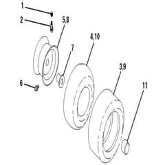 McCulloch M14597TC - 96051006201 - 2012-12 - Wheels and Tyres Parts Diagram