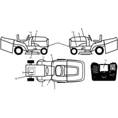 McCulloch M145-97TC - 96051009800 - 2013-06 - Decals Parts Diagram