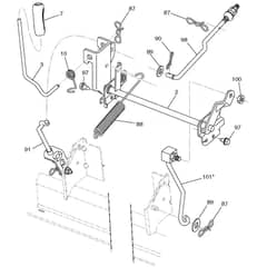 McCulloch M155107H - 96041000703 - 2010-07 - Mower Lift - Deck Lift Parts Diagram
