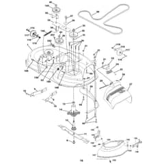 McCulloch M155107H - 96041001004 - 2010-07 - Mower Deck - Cutting Deck Parts Diagram