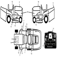 McCulloch M155107HRB - 96061010003 - 2008-08 - Decals Parts Diagram
