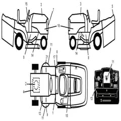 McCulloch M155107HRB - 96061010004 - 2010-03 - Decals Parts Diagram