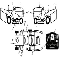 McCulloch M155107HRB - 96061012304 - 2010-03 - Decals Parts Diagram