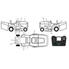 McCulloch M155-107TC - 96051006501 - 2013-01 - Decals Parts Diagram
