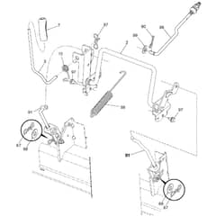 McCulloch M155-107TC - 96051009900 - 2013-06 - Mower Lift - Deck Lift Parts Diagram