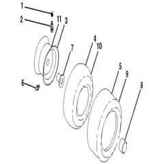 McCulloch M165-107T - 96041029401 - 2012-12 - Wheels and Tyres Parts Diagram