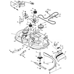 McCulloch M17538H - 96041017800 - 2010-01 - Mower Deck - Cutting Deck Parts Diagram