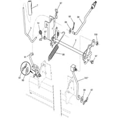 McCulloch M17538H - 96041023201 - 2012-06 - Mower Lift - Deck Lift Parts Diagram
