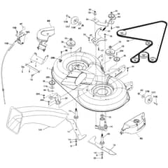 McCulloch M175H38RB - 96061033600 - 2011-06 - Mower Deck - Cutting Deck Parts Diagram