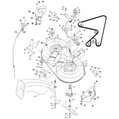 McCulloch M175H38RB - 96061033601 - 2012-08 - Mower Deck - Cutting Deck Parts Diagram