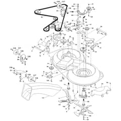 McCulloch M185107HRB - 96061009702 - 2009-04 - Mower Deck - Cutting Deck Parts Diagram