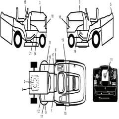 McCulloch M185107HRB - 96061012204 - 2010-03 - Decals Parts Diagram