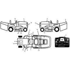 McCulloch M185107HRB - 96061012205 - 2010-01 - Decals Parts Diagram