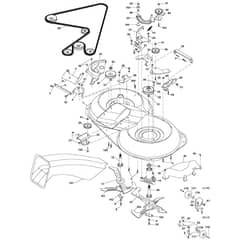 McCulloch M185107HRB - 96061012205 - 2010-01 - Mower Deck - Cutting Deck Parts Diagram
