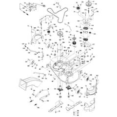 McCulloch M185-107TC - 96051006704 - 2015-12 - Mower Deck - Cutting Deck Parts Diagram