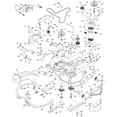 McCulloch M185-107TC - 96051015200 - 2016-07 - Mower Deck - Cutting Deck Parts Diagram
