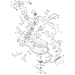 McCulloch M185-117T - 96041035600 - 2013-06 - Mower Deck - Cutting Deck Parts Diagram
