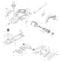 Makita M1901 - Planer - Power Tool Diagram