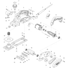 Makita M1902 - Planer - Power Tool Diagram