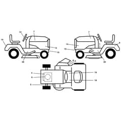 McCulloch M19542 - 96041027400 - 2011-09 - Decals Parts Diagram