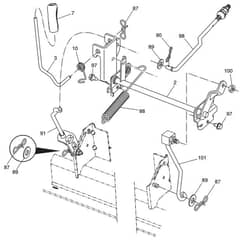 McCulloch M19542 - 96041027400 - 2011-09 - Mower Lift - Deck Lift Parts Diagram