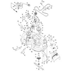 McCulloch M19542 - 96041027401 - 2012-12 - Mower Deck - Cutting Deck Parts Diagram