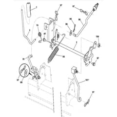 McCulloch M19542H - 96041011800 - 2010-03 - Mower Lift - Deck Lift Parts Diagram