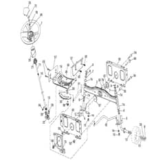 McCulloch M19542H - 96041011800 - 2010-03 - Steering Parts Diagram