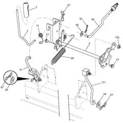McCulloch M19542H - 96041023400 - 2011-05 - Mower Lift - Deck Lift Parts Diagram