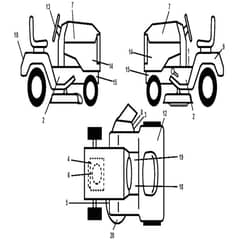 McCulloch M200107H - 96041014100 - 2010-03 - Decals Parts Diagram
