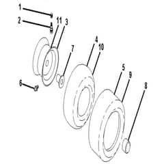 McCulloch M200107H - 96041014100 - 2010-03 - Wheels and Tyres Parts Diagram