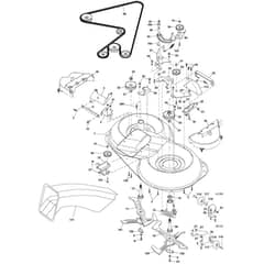 McCulloch M200107HRB - 96061022802 - 2010-07 - Mower Deck - Cutting Deck Parts Diagram